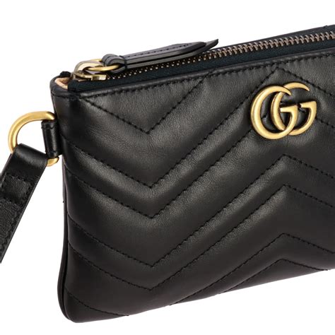 pochette nera pelle gucci|borse gucci da donna.